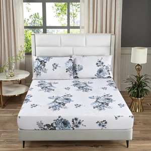 Customized Size Hotel Hospital Home Polyester All-Season Breathable Quality Elastic Fitted Flat Sheet Skin-Friendly Adults