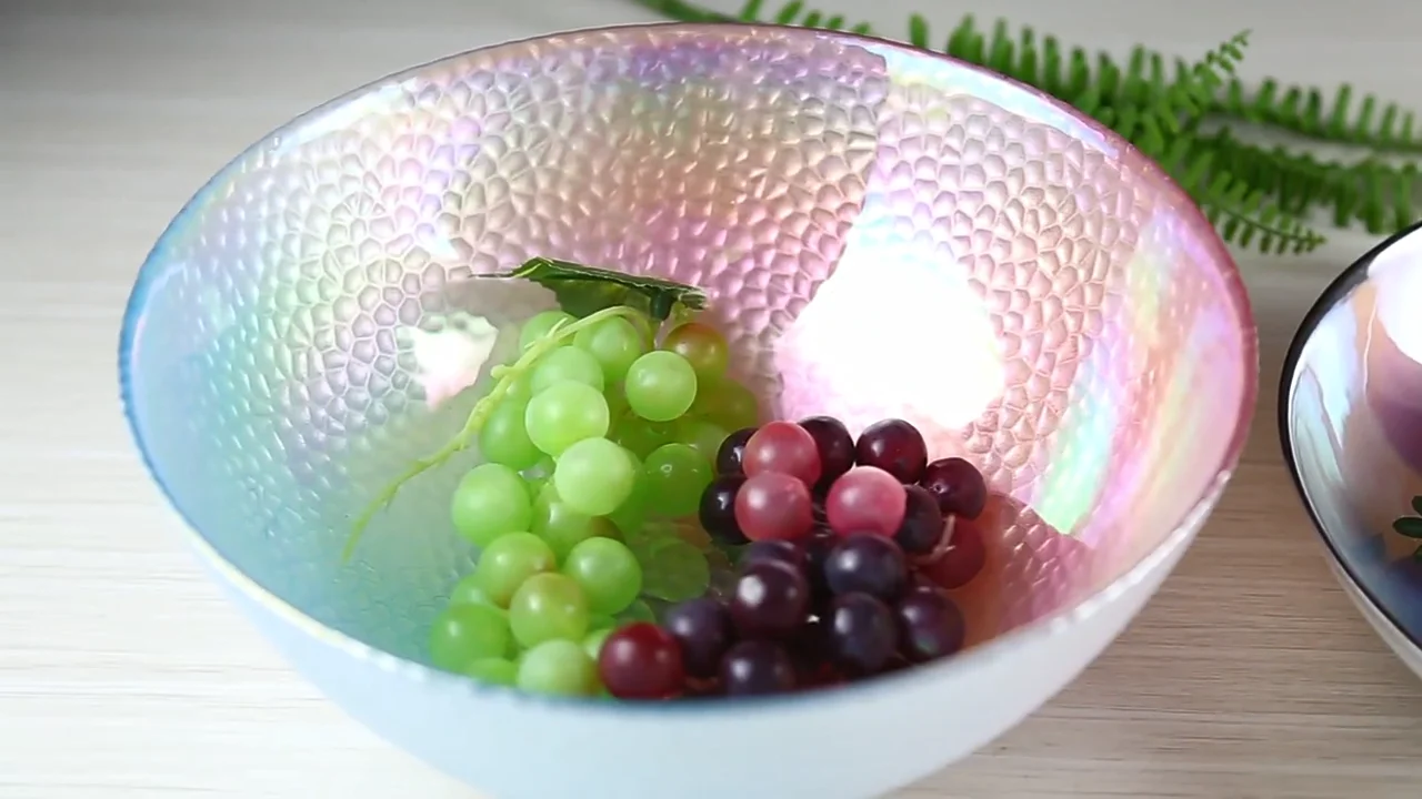 Cheap Wedding Gold Rim Glass Beaded Charger Plate Glass Charger Plate