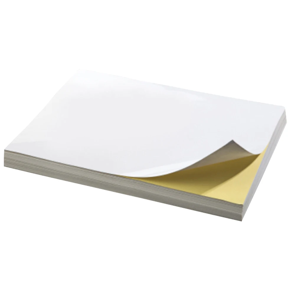 Destructible Eggshell Label Color A4 Size Inkjet Vinyl Sticker Paper Sheet