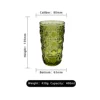 XR613 Green gemstone pattern glass tumbler
