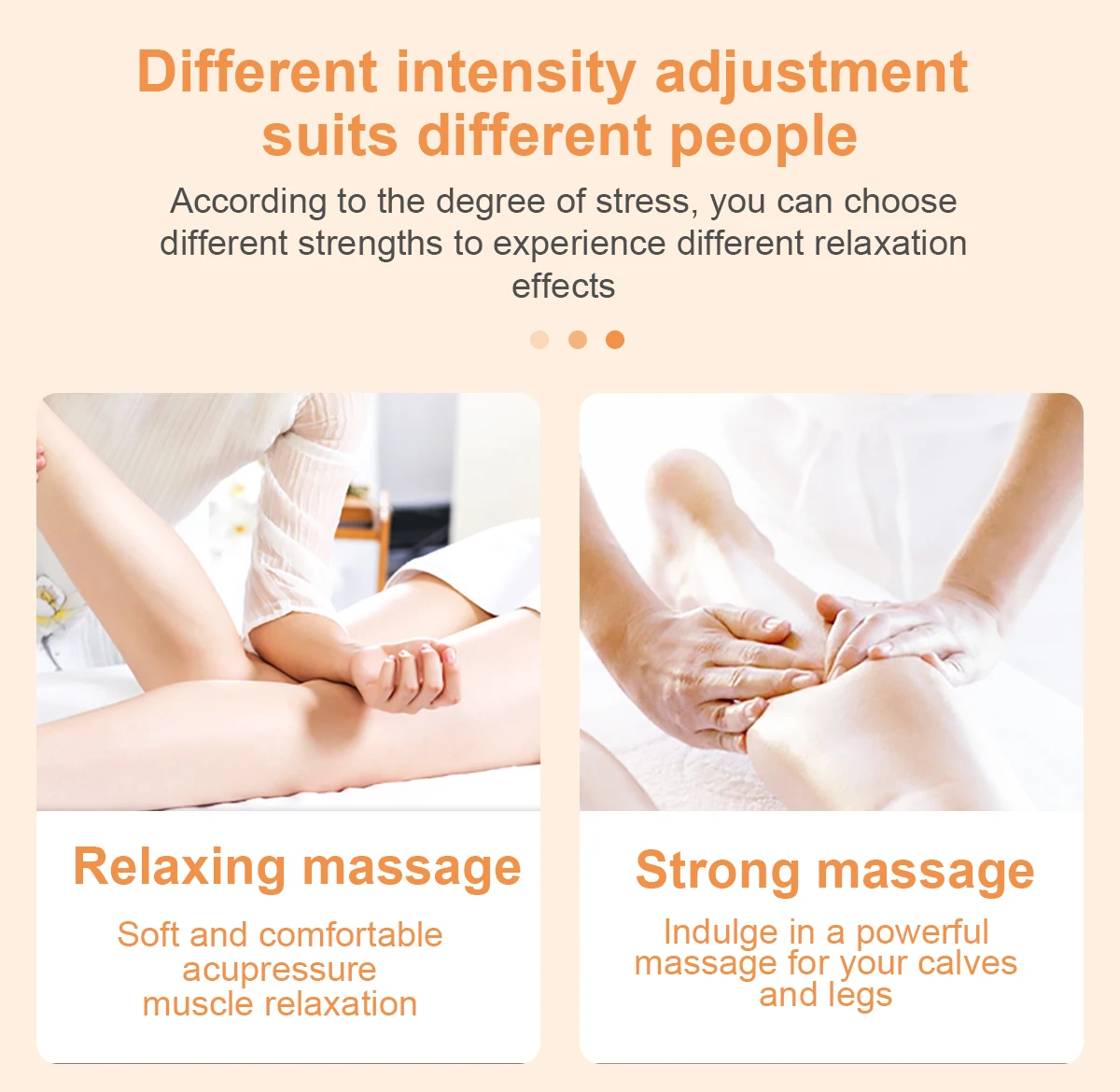 Calf Muscle Pain Relief Air Compression Leg Massager Heat With Compression Circulation Leg Massage Machine