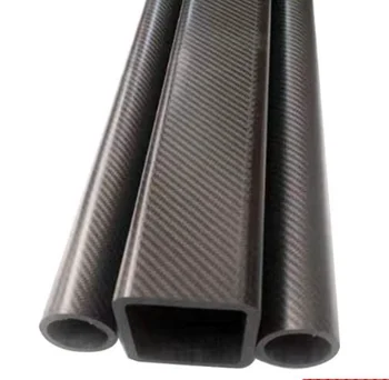 Manufacture high modulus 3k carbon fiber round tube/pole/pipe custom carbon fiber products