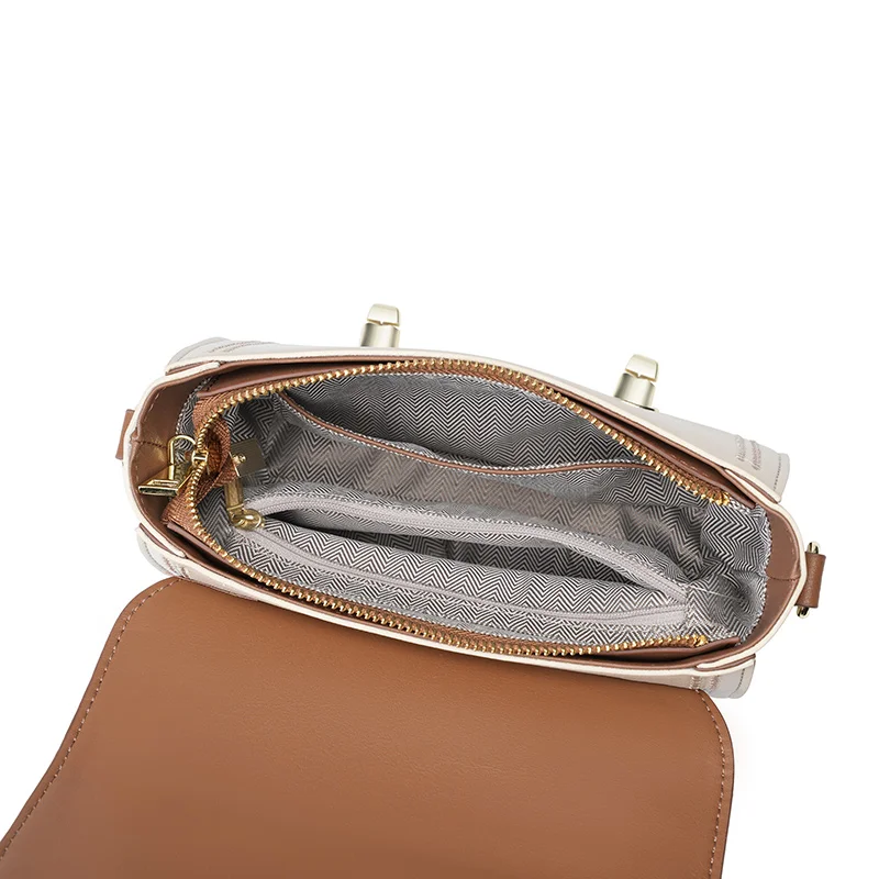 Manufacture OEM ODM Women’s Female Saddle Bags for Ladies CustomLeather Crossbody Shoulder Sling Bag