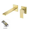 Brushed gold square hot melt valve body style