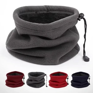 Soft Knitted Neck Warmer Sports Scarf Men Face Winter Skating Running Hiking Scarves Thick Camping Fleece Gaiter for Outdoor