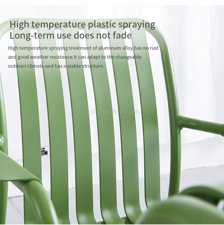 Juecheng Modern Aluminum Outdoor Dinning Table Chair Set Patio