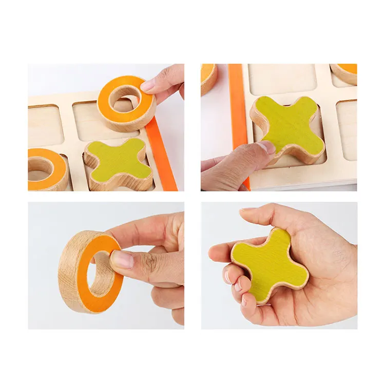 Монтессори дошкольного образования деревянный пазл строительные блоки