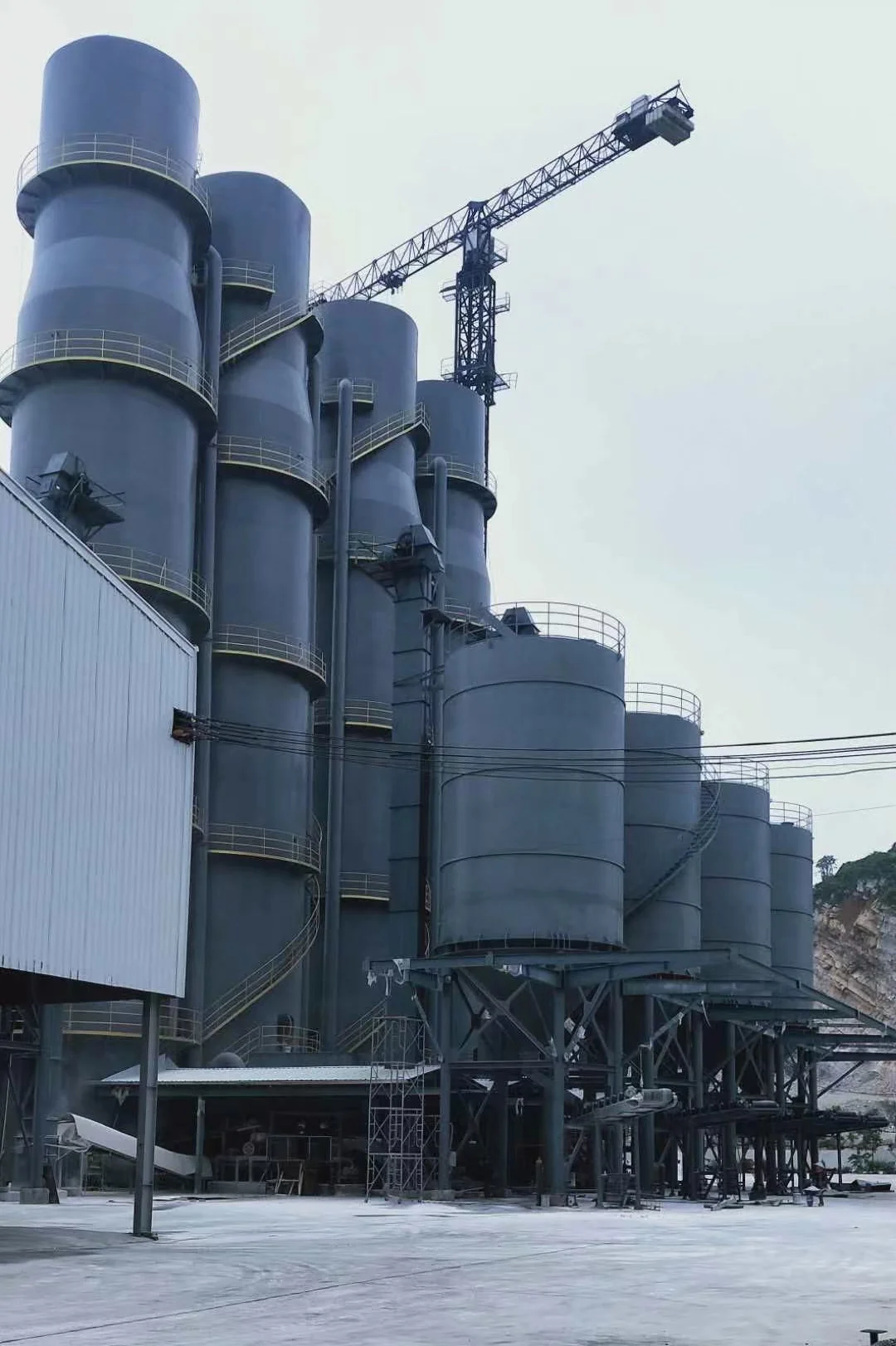 Cement Clinker Lime Production Line Rotary Vertical Cement Kiln Dust