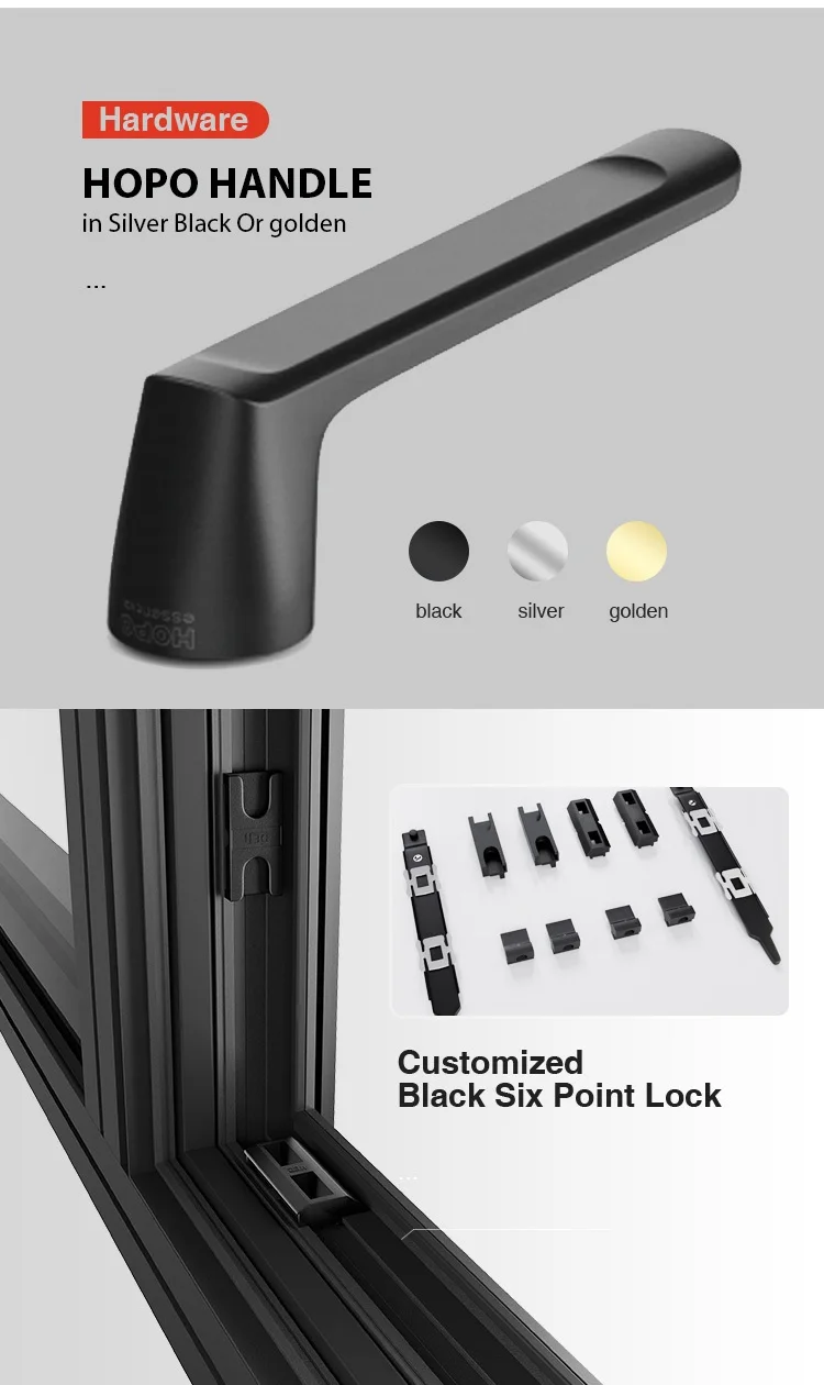 As2047 Commercial Thermal Break Aluminum Double Glazed Windows