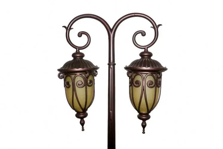 outdoor light fixtures european type aluminum alloy full copper led pier pillar post top garden fence mount light