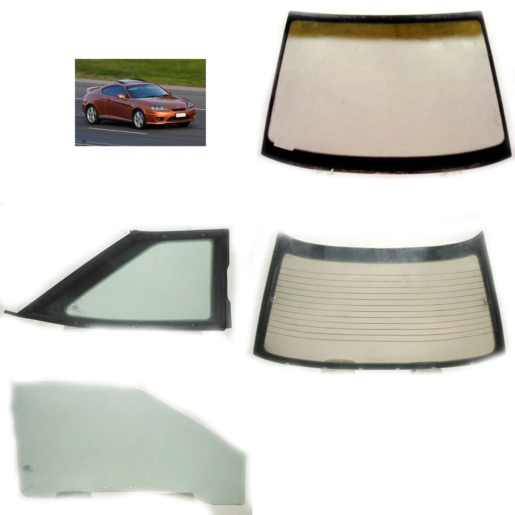 Hyundai Coupe Windshield Glass & Sunroof Car Parts