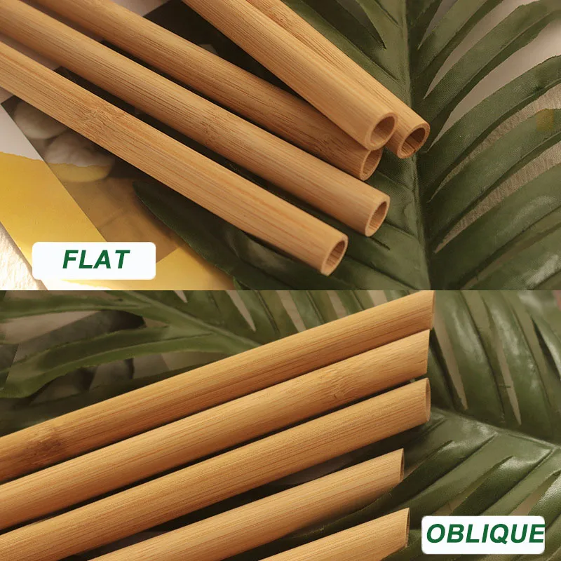 20cm Drinking Straws Ecofriendly Bamboo Straws Juice,Cocktail,Milk