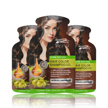 Wholesale Manufacturer Herbal Hair Care Product Fast Black Hair Dye Shampoo Magic Hair Color Shampoo
