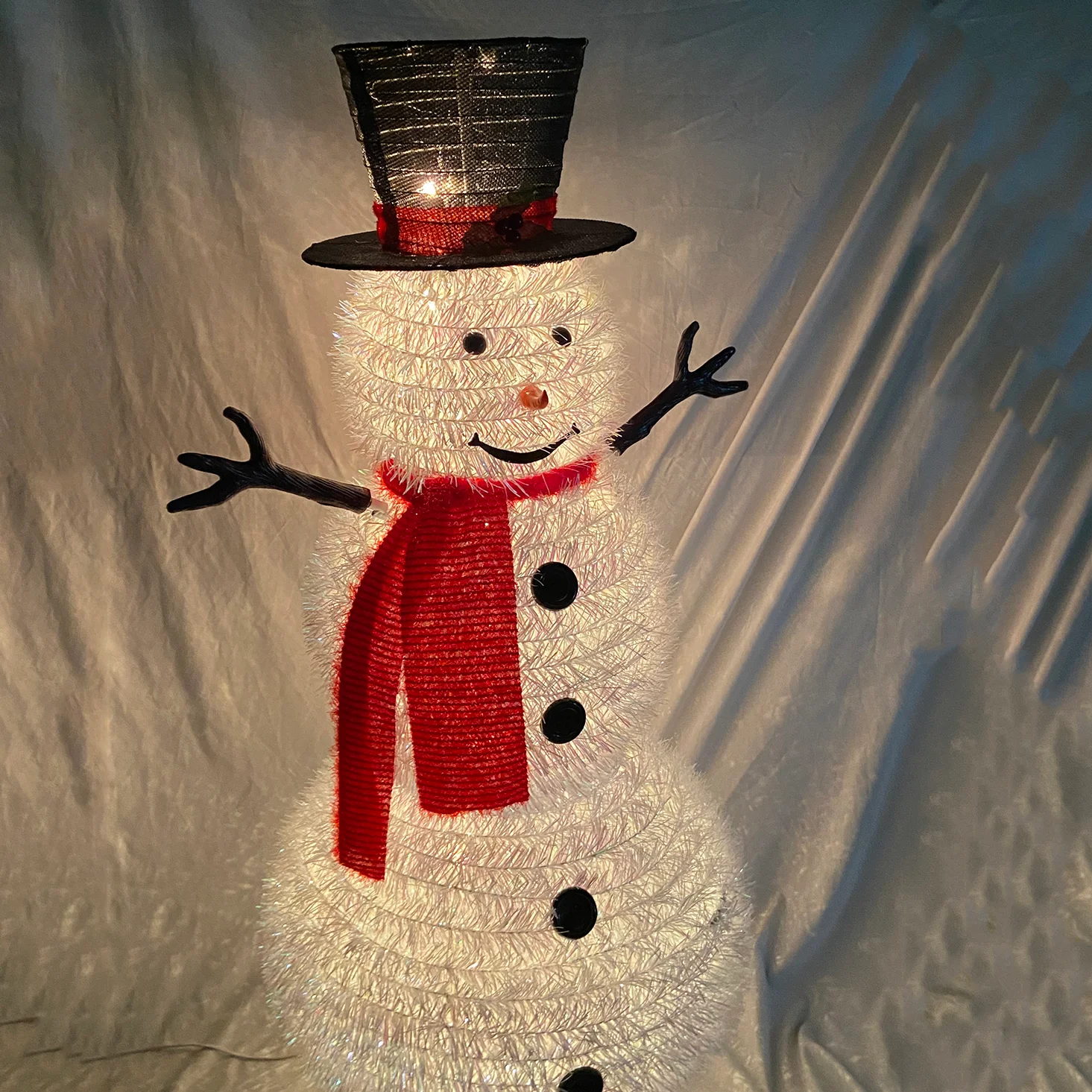 42厘米可折叠圣诞圣诞老人led雪人灯装饰商店橱窗场景装饰圣诞装饰