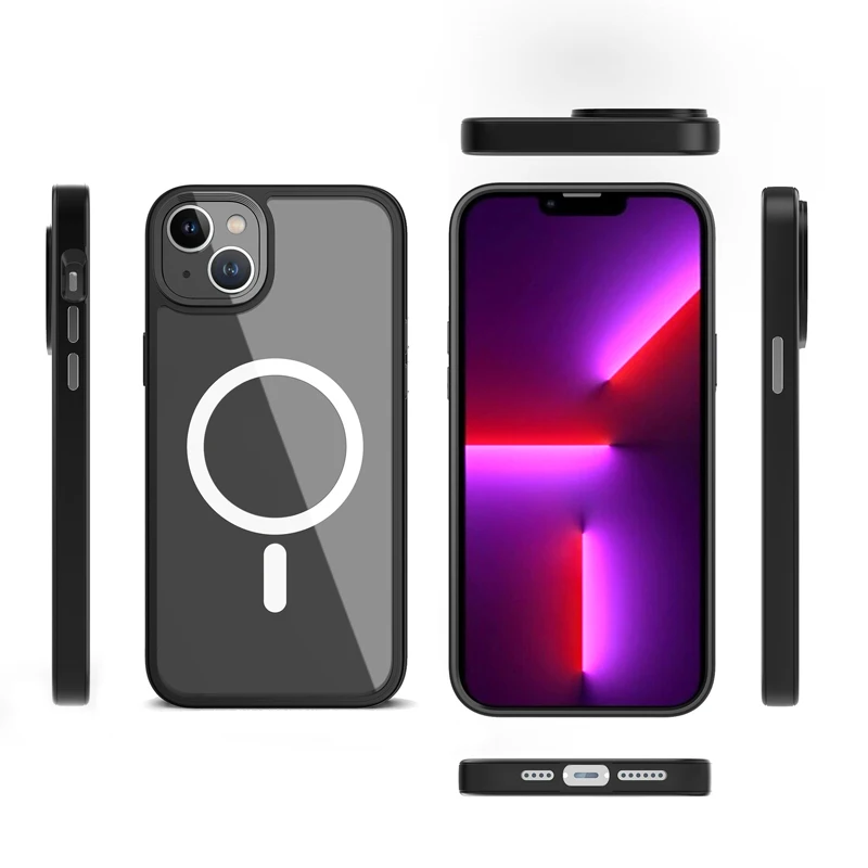 2023 New Colorful Transparent Wireless Charging Matte Mobile