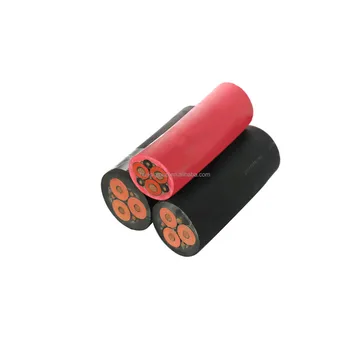 HUAQI Crane Reeling Copper Conductor Cable 3.6/6kV MV Fire Cable Flexible 3x70+1x35+18E9 Optic Fibre Elevator Cable for Mining