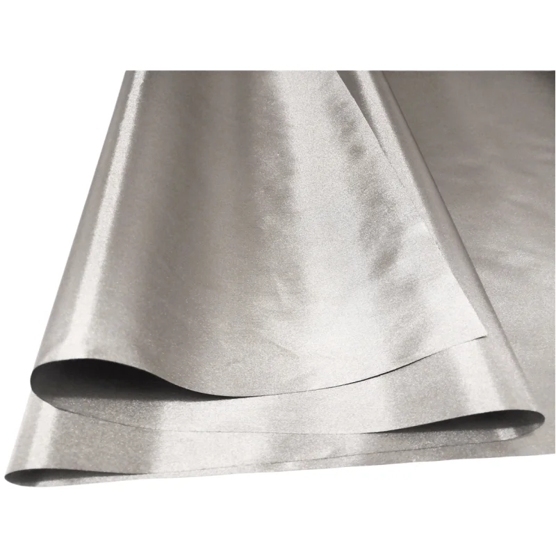 RFID блокирующий проводящий ЭМП защитный тканый чистый 100% серебристый ткань фарадея