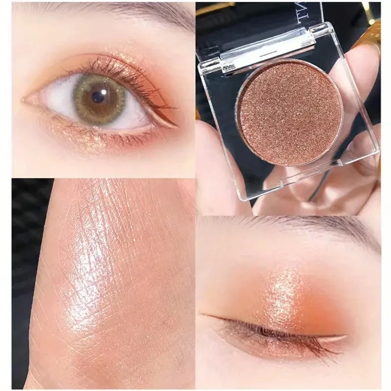 Custom Pearlescent Eyeshadow Palette Oem Cosmetics Manufacturers Waterproof Pearlescent Glitter Eyeshadow Private Label
