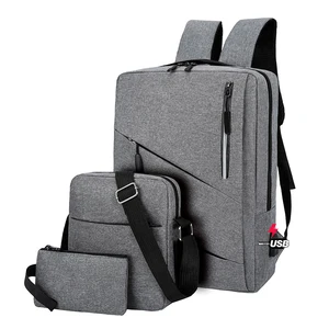 Wholesale 15.6 Inch Laptop Bag Set Woman Men Business Laptop Backpack Set