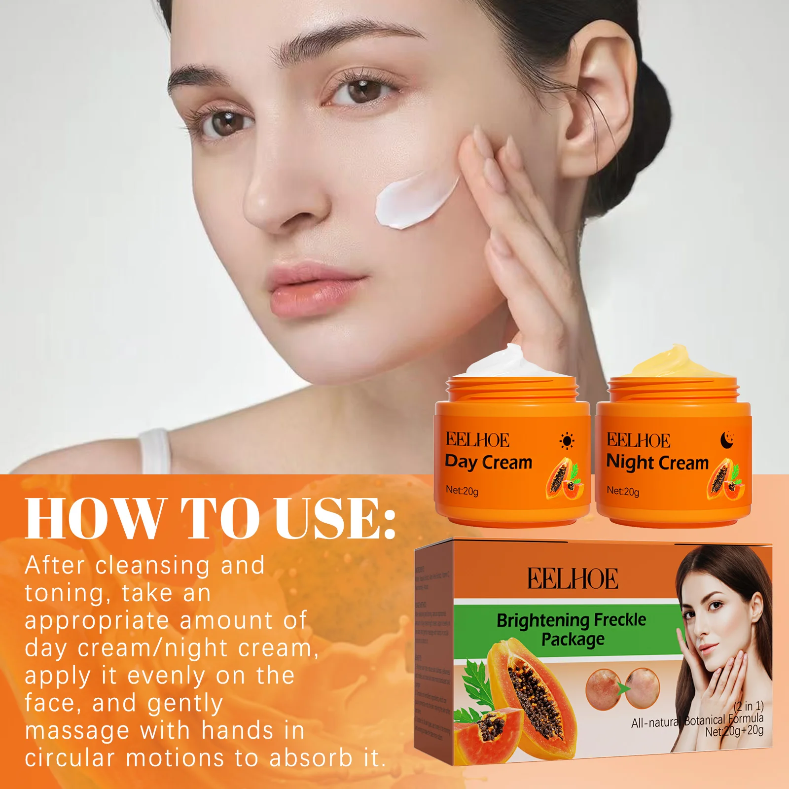 Eelhoe Bleaching Whitening Cream With Papaya Extracts Organic Papaya ...