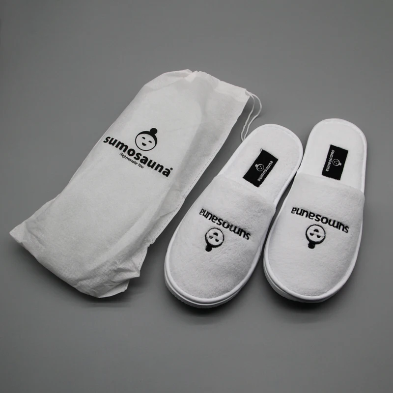 Custom Hotel Slippers Bag Disposable Cotton 5 Star Hotel Slippers ...