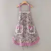 PurpleLZ665Canvas con bordo in pizzo e allacciatura al collo