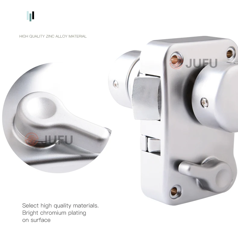 Handle Bathroom Twist Turn Lock Polished Chrome Privacy Knob Boat Latch