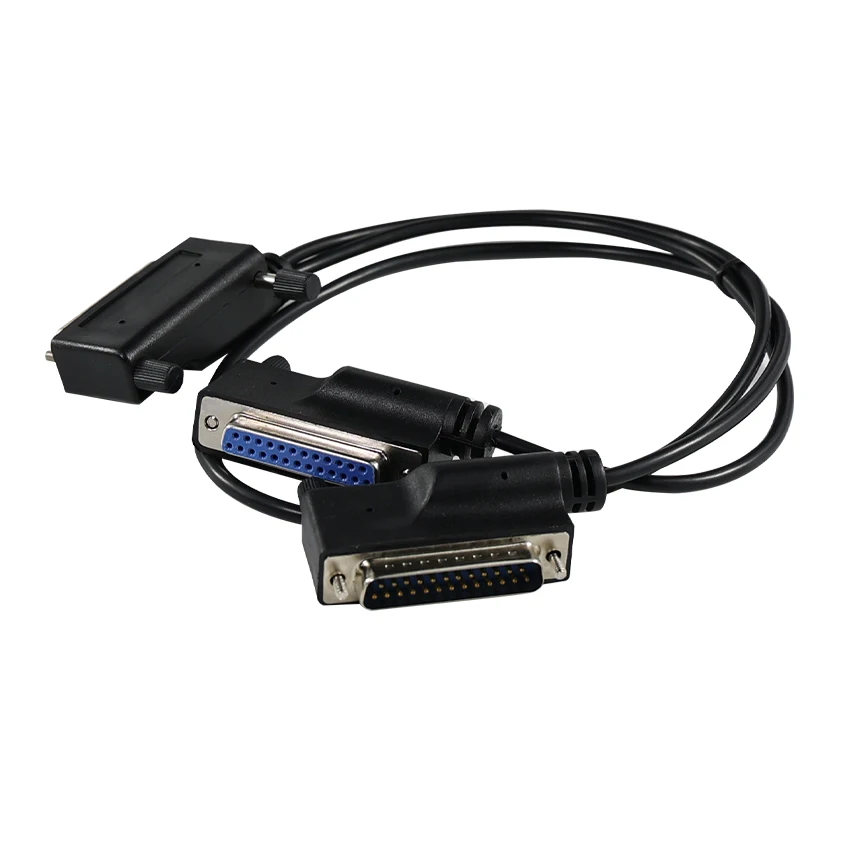 90 Degree Angle Over Molded DB25Pin Cable DB 25Pin Male to DB 25Pin ...
