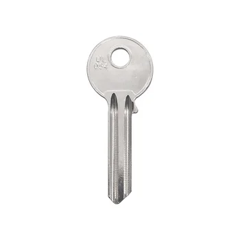 UL054 Key Way Silver Residential Brass Metal Door Key Blank 2.0mm House Key Blank in Europe Market