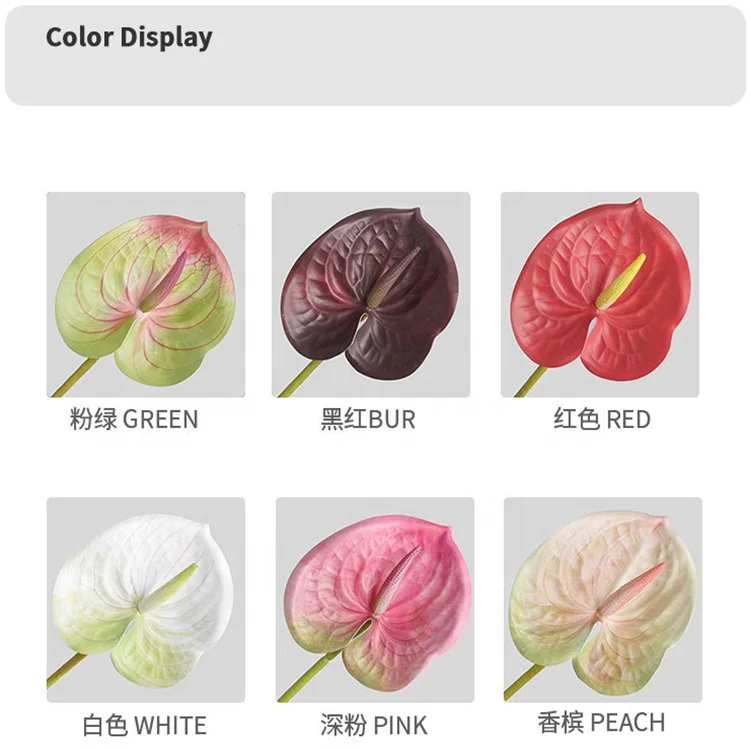 Popular Artificial 3D Printed Anthurium Flowers Real Touch for Home Wedding  Decoration| Alibaba.com