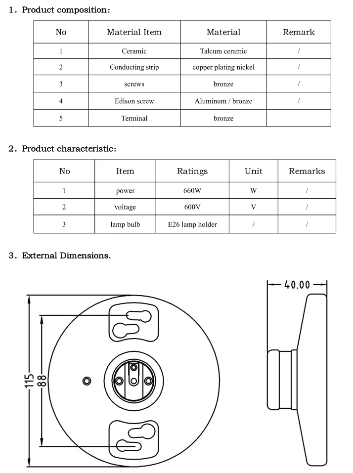 Socket String Edf Jinyi E26 Light Sockets - Reliable Lamp Holders for Easy Installation