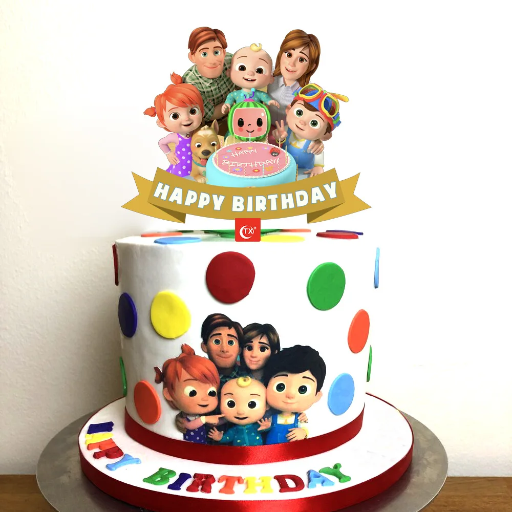 Cake Toppers russo buon compleanno Днём Cupcake Cupcake Topper torta  bandiera bambini ragazze festa di compleanno cottura fai da te Decor nuovo  natale - AliExpress