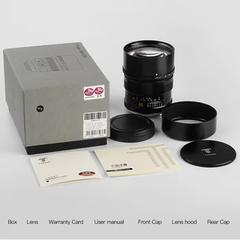 TTArtisan 90mm F1.25 Full Frame MF Mirrorless Camera Lens for E/Z/RF/GFX/X1D Sony E-Mount A7 A7II A7R A7S A9 A7C product image