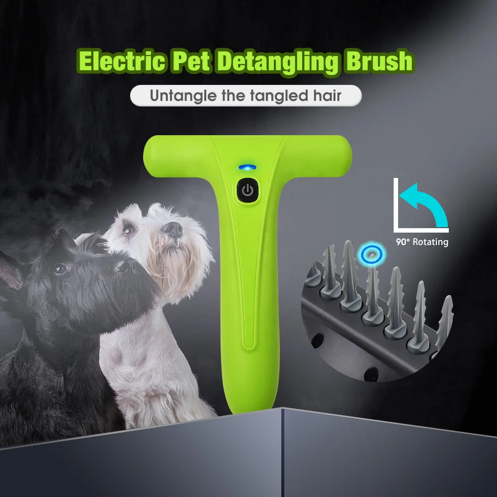 New Design Rechargeable Electric Pet Fur Grooming Detangling Dog Cat