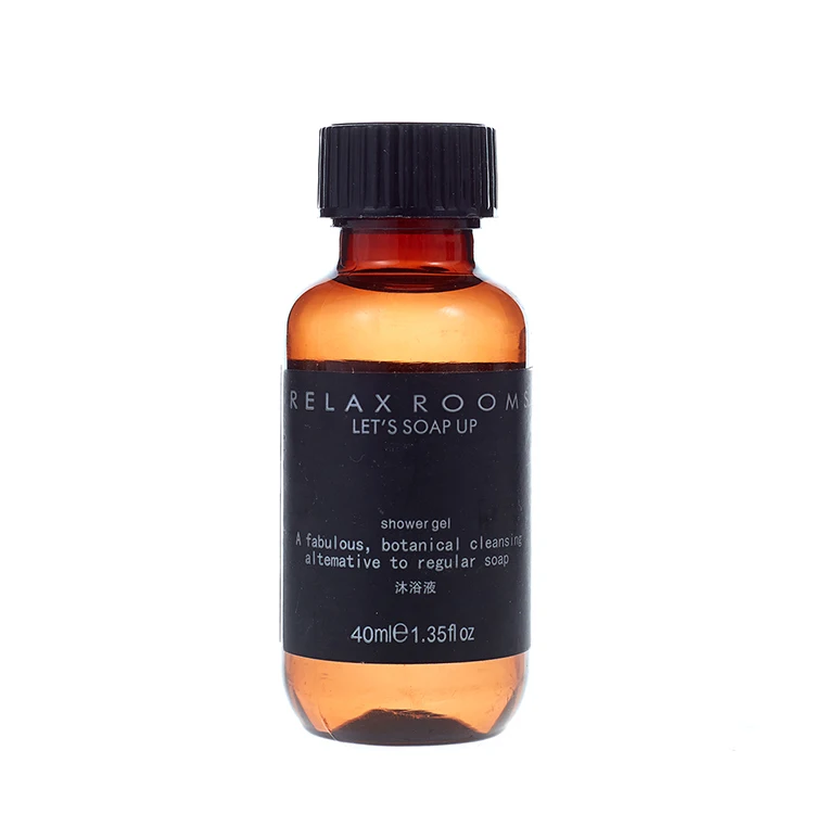 Personalized OEM Luxury 40ML Mini Disposable 5 Star Hotel Shower Gel Shampoo and Conditioner Set for Hotel