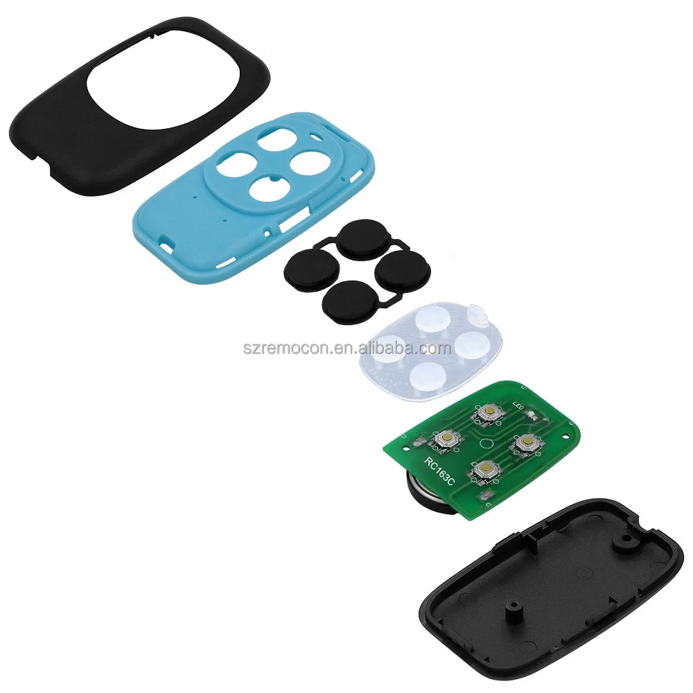 4-button New Style 4-button Wireless 433MHz RF Remote Control for Auto ...