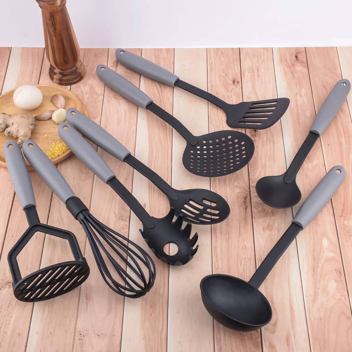 8 Pieces Nylon Kitchen Utensils Set Food Grade Nonstick Cooking