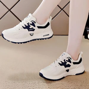 2026 New Design Women's Casual Sports Walking Shoes Breathable Soft Head Trendy Fashion Anti-Slippery Light Weight Insole PU