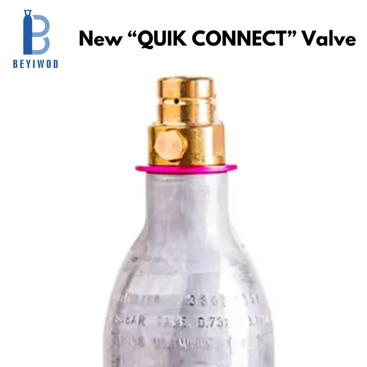 Quick Connect Valve Connected to 0.6L 425g Co2 Gas Cylinders Used for Sparkling Soda Water Machine TERRA DUO ART