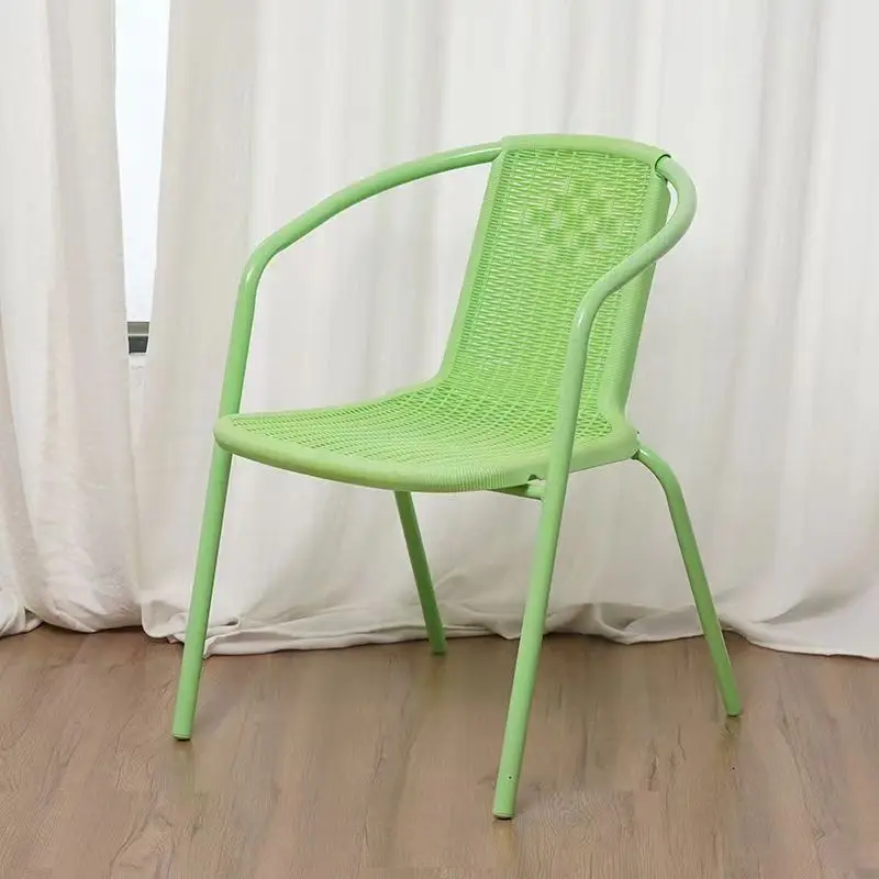 Открытый патио из ротанга стул садовая мебель набор с железной спинкой и водонепроницаемый стол для отдыха на открытом воздухе