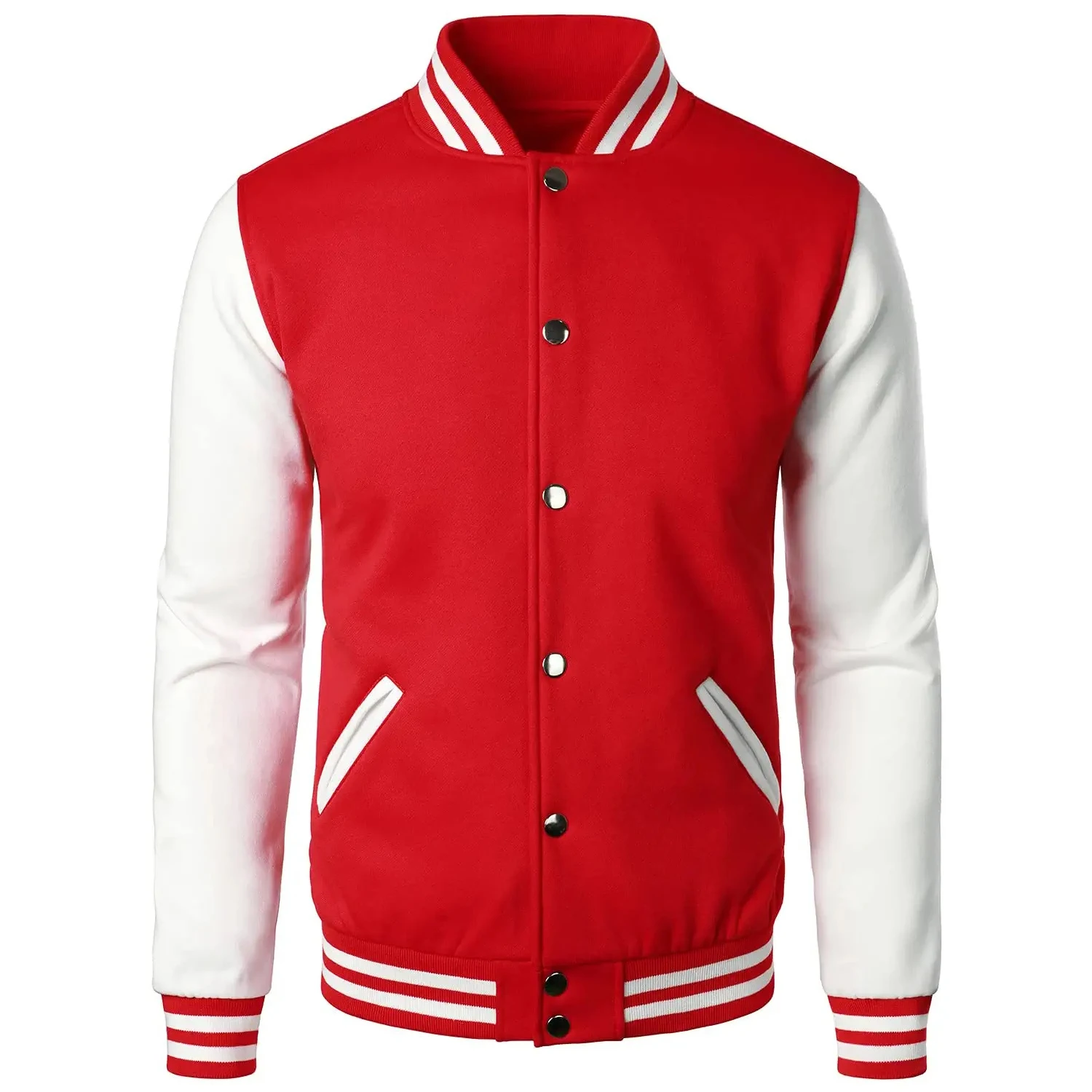 Design Baseball letterman Long Sleeves Unisex Sports Wear Sweatshirt Varsity Jacket mens_voghion.com