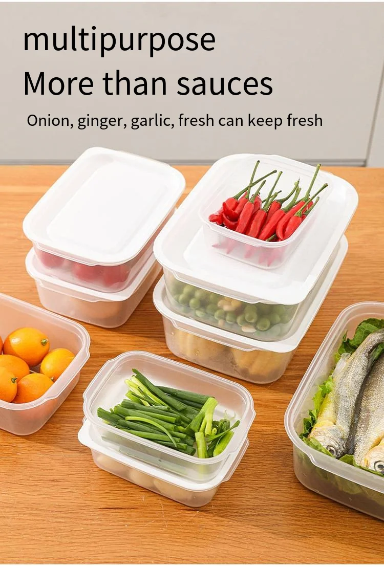 Fresh-keeping box set Refrigerator with lid food-grade plastic lunchmulti-grain type onion box supplier