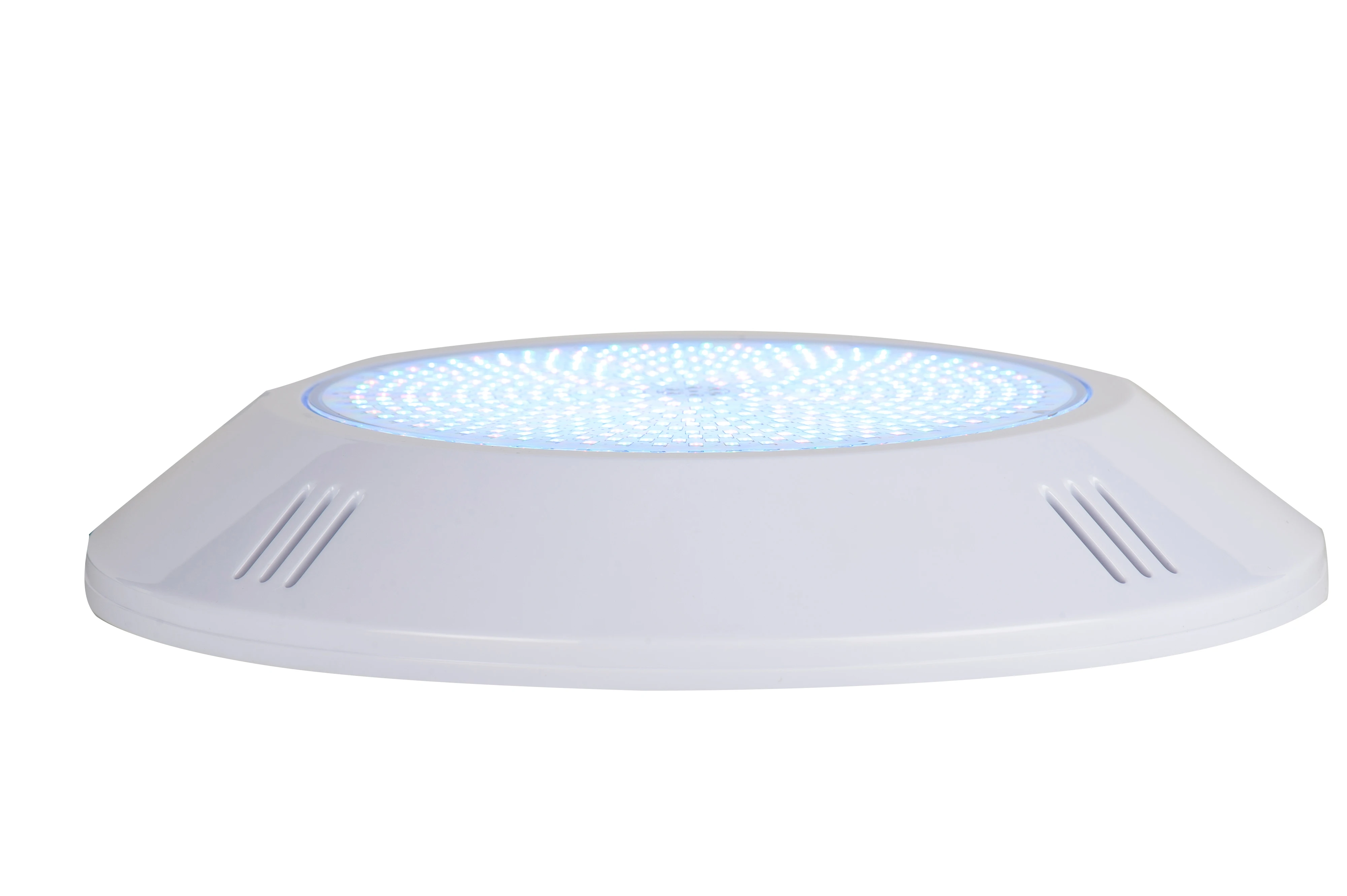 Полимерный насыщенный IP68 RGB холодный белый теплый синий пульт дистанционного управления Wi-Fi 18 Вт для бетонного бассейна настенный светодиодный