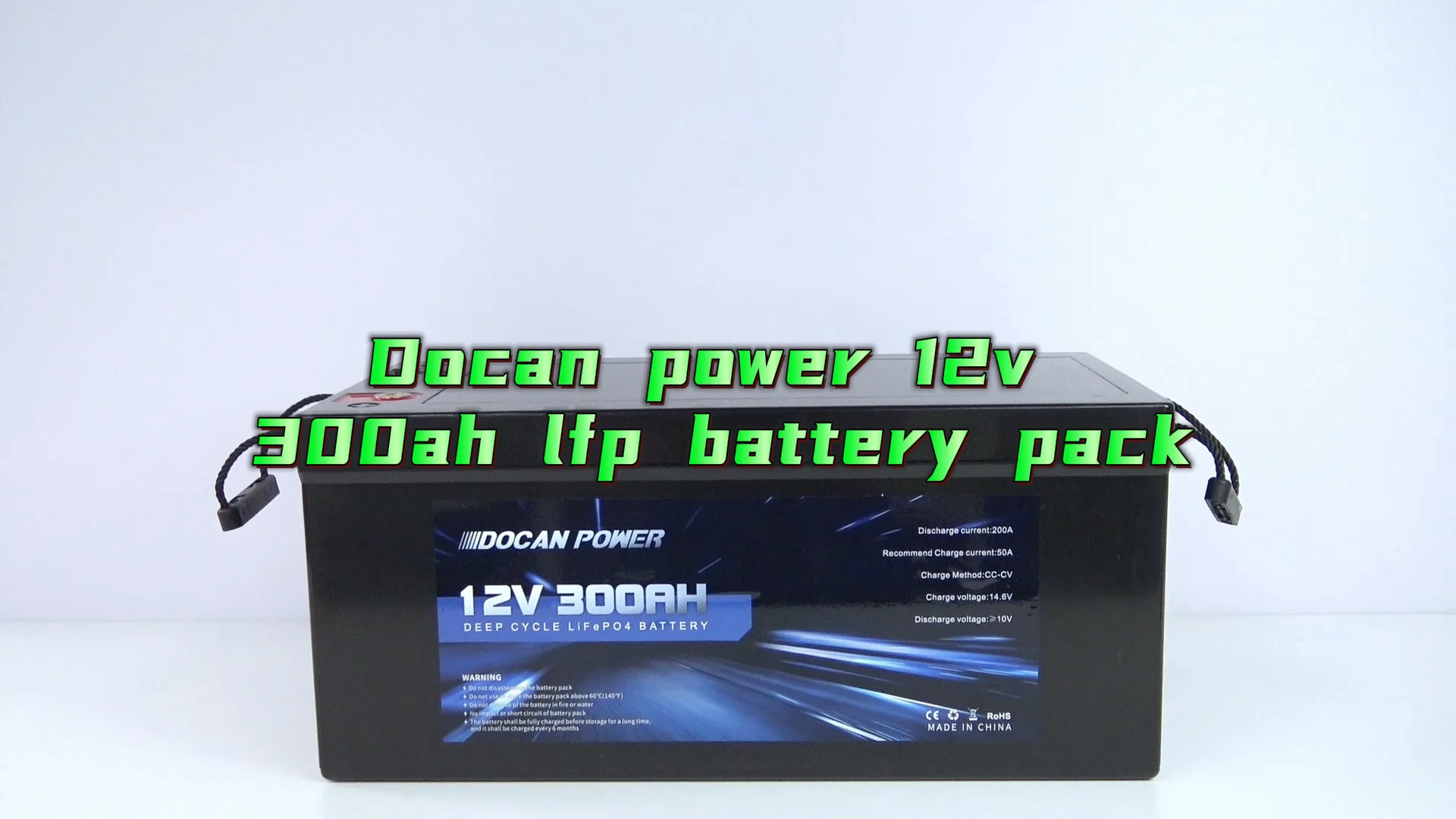 Solarbatterie 3840Wh 12V 300Ah LiFePO4 Batterie - Lithium-Eisenphosphat Akku Mit 15000 Zyklen Für Wohnmobil, Solar & Boote Camping Batterie Mit 15000 Zyklen