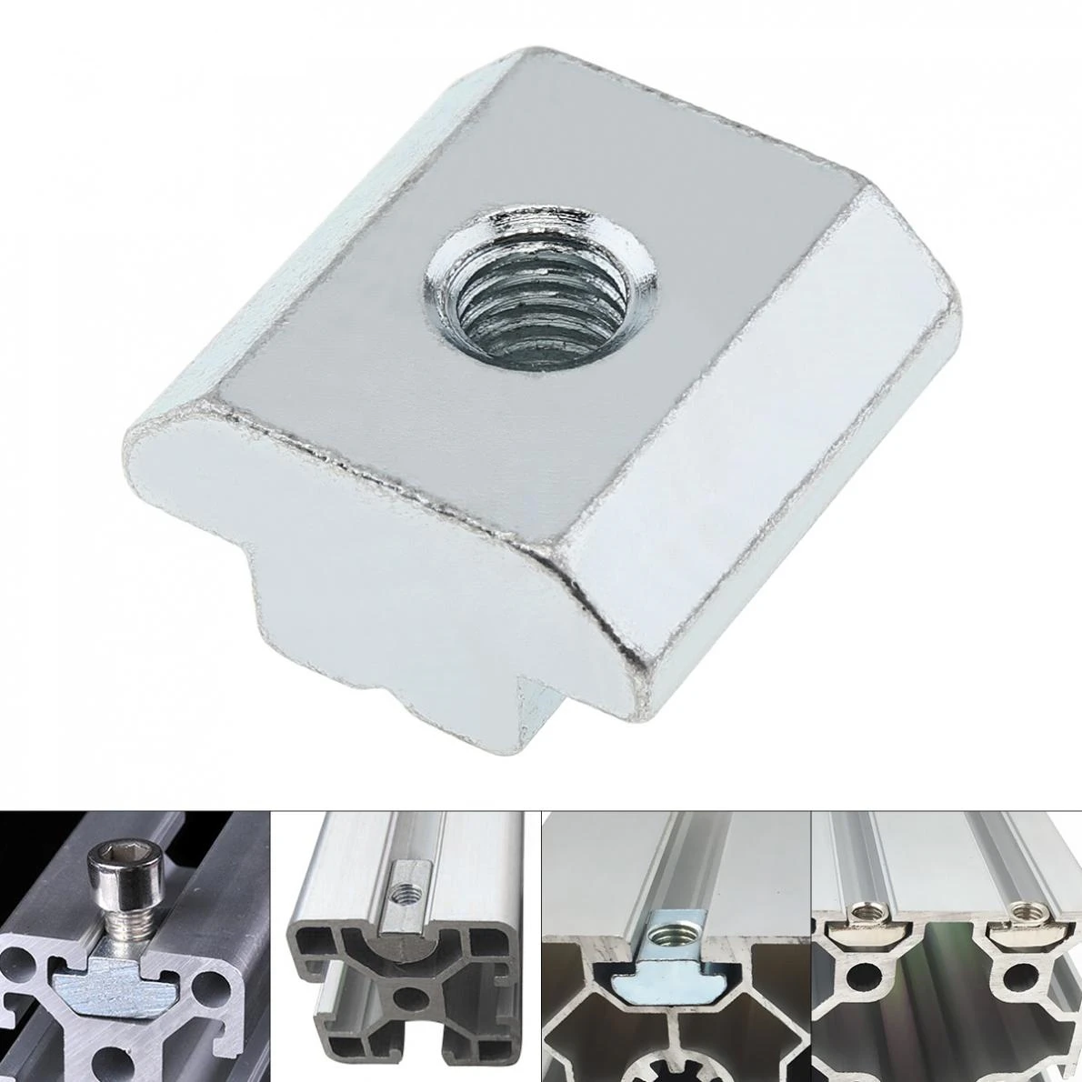 High Quality T Nuts M4 M5 M6 M8 T Slot Nut Hammer Head Fastener Nut For Aluminum Profile 2020 3030 4040 4545 Series details