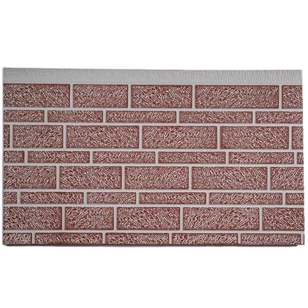 Metal Composite Polyurethane Siding Embossed Stone Brick Wall Panel