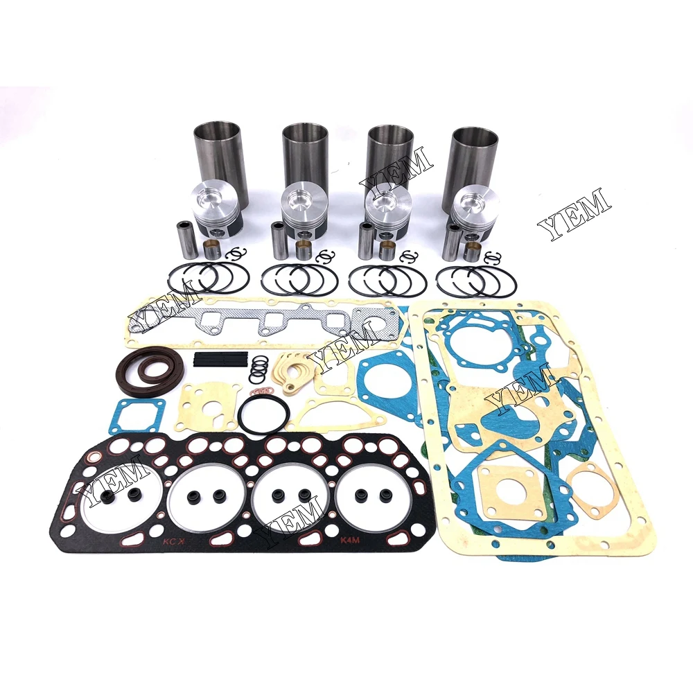 K4M Engine Overhaul Kit With Full Gasket Kit Piston Ring Liner for Mitsubishi