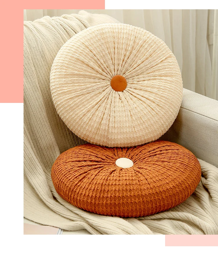 New Arrival Home Decor Plant Tufted Square Throw Pillow Case With