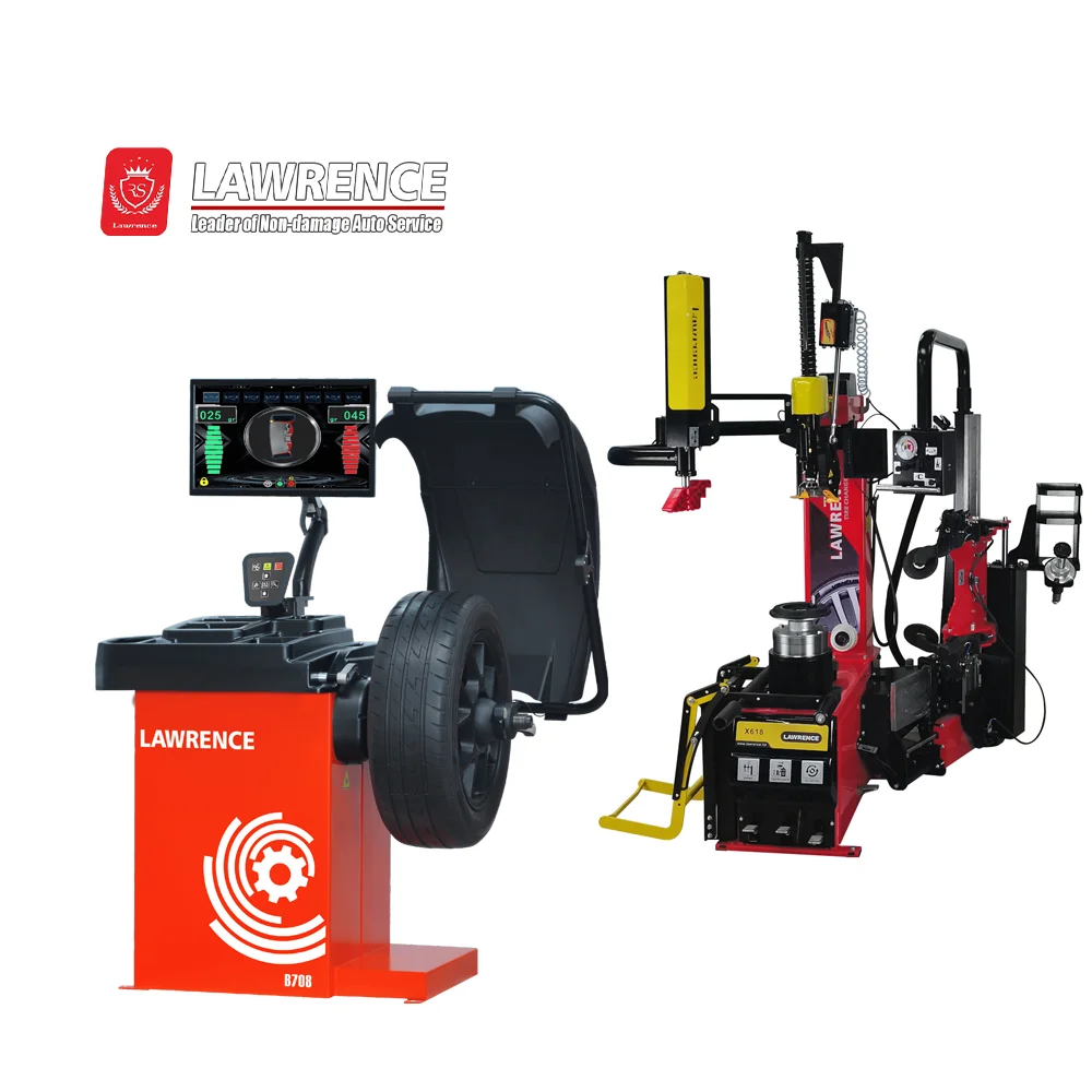 Tire Mounter Lawrence Tire Service Workshop Equipment protect rims Tire Changer and ...