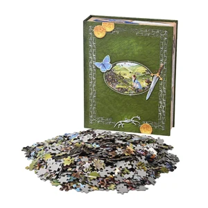 Personalized Simulation Book Jigsaw Puzzle Module 1000 Pieces Custom Book-shaped Box Paper Jigsaw Puzzle